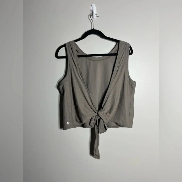 Women’s Dark Grey Calia Crop Wrap and Tie Tank assorted sizes - Picture 5 of 6